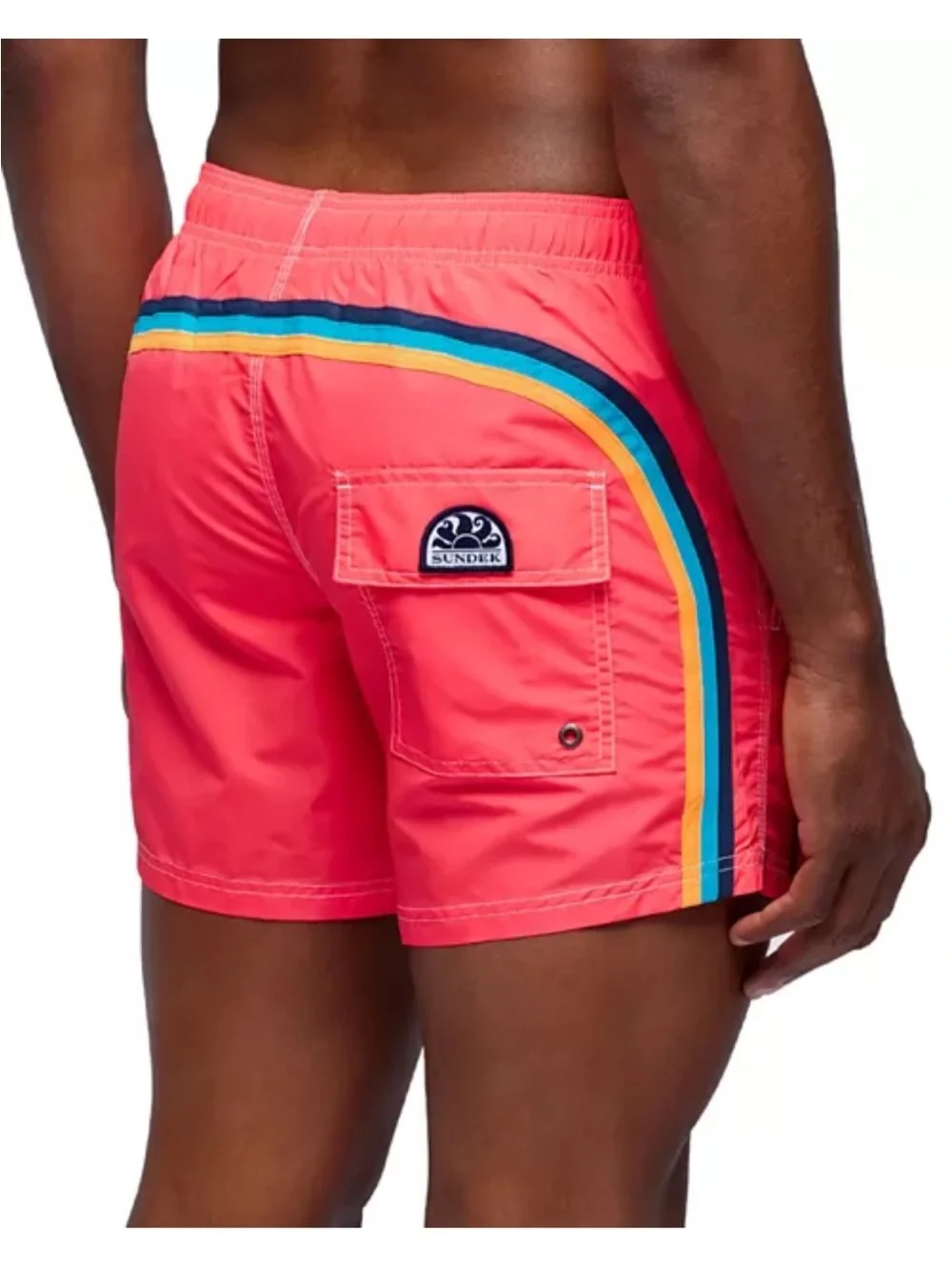 Sundek Men's Red Swim Trunks Regular Fit 14